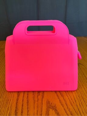 IBIG Hot Pink Silicone Cosmetic Bag